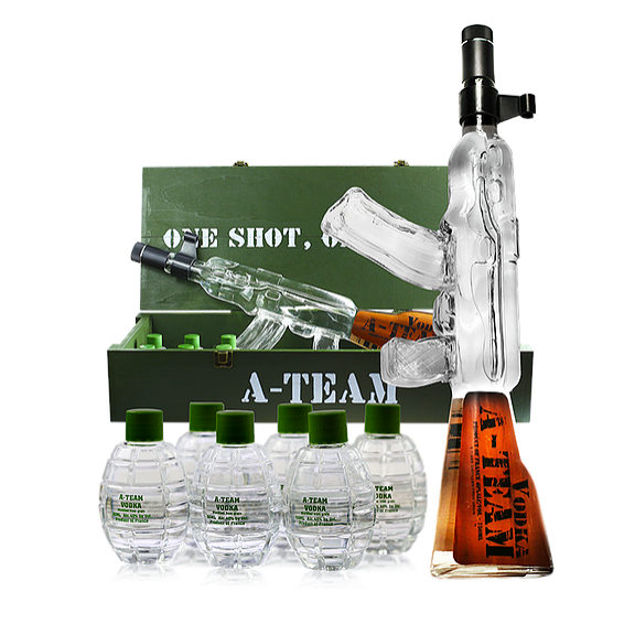 A-Team SWAT Kalashnikov Vodka Gift Set 1L