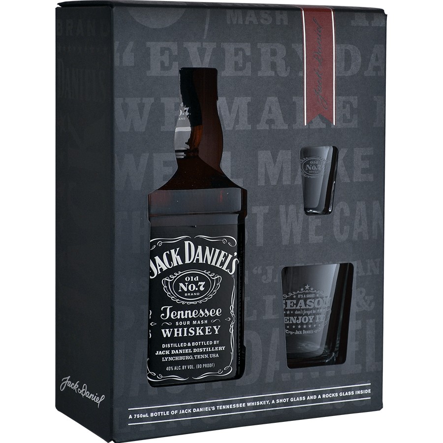 Jack Daniel’s Black Gift Set 750ml
