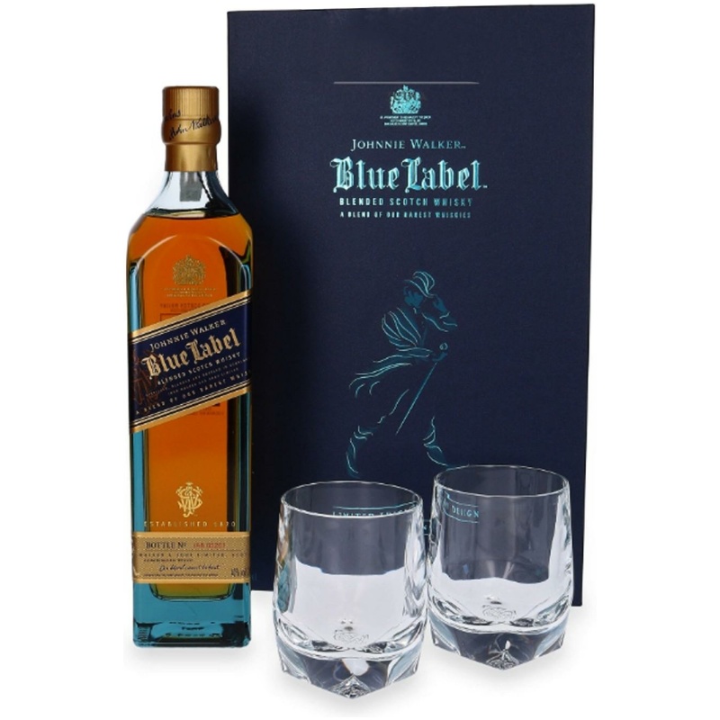 J Walker Blue Gift Set 750ml