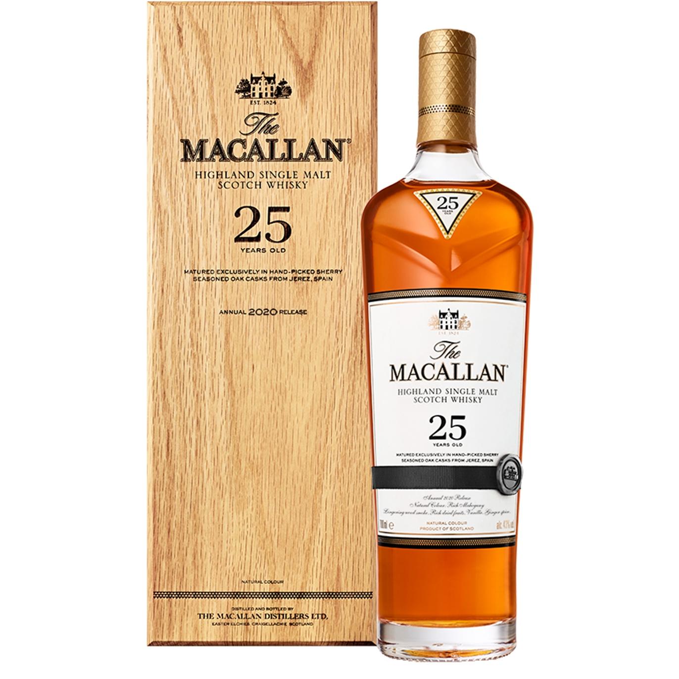 Macallan 25Yr Malt Sherry Oak